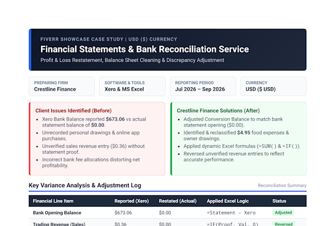 prepare professional financial statements and reports